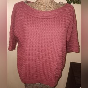 Women's short sleeve sweater